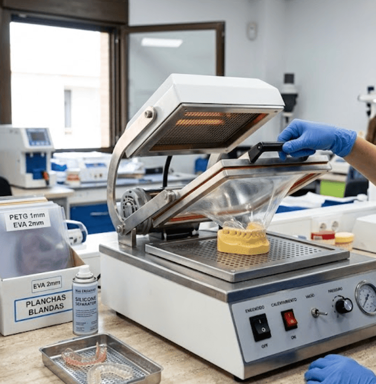 Termoconformado: cómo usar una termoconformadora dental